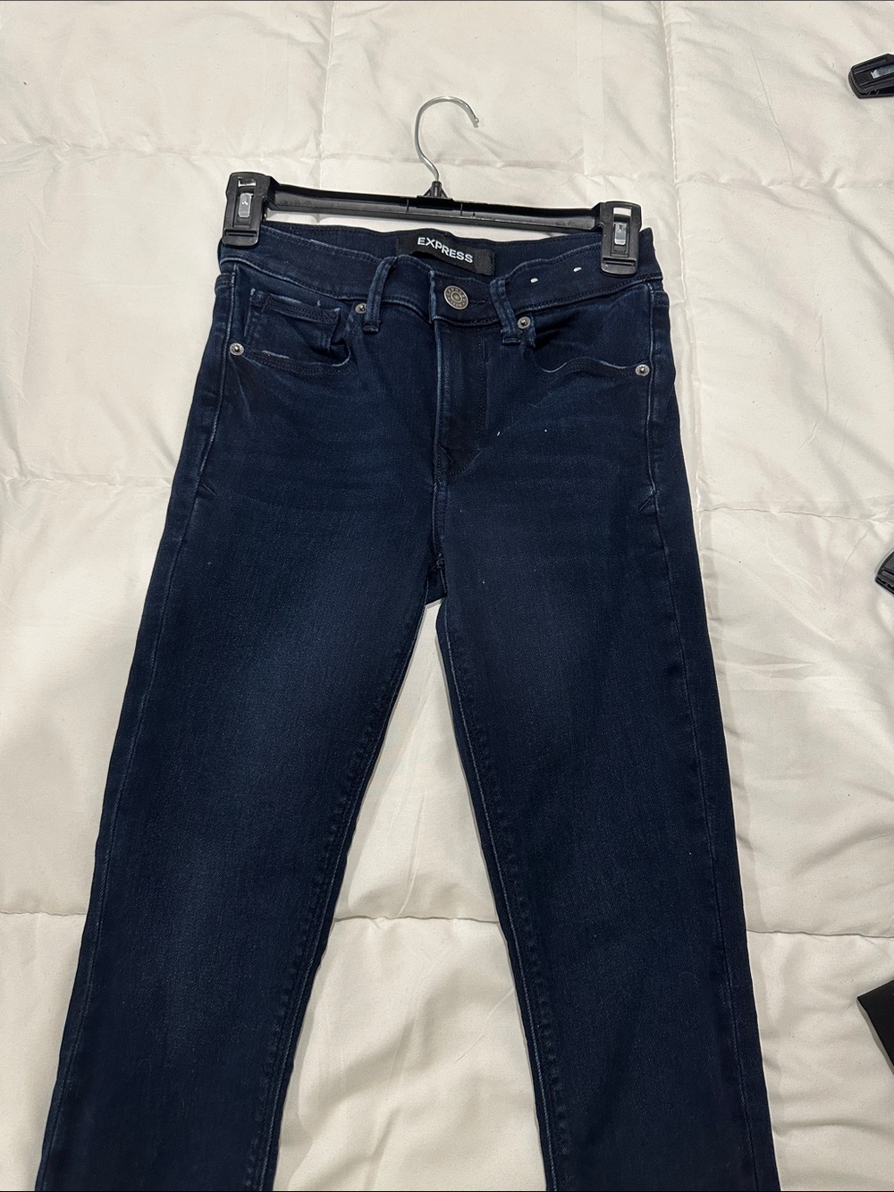 Express Women's Dark Indigo Skinny Jeans